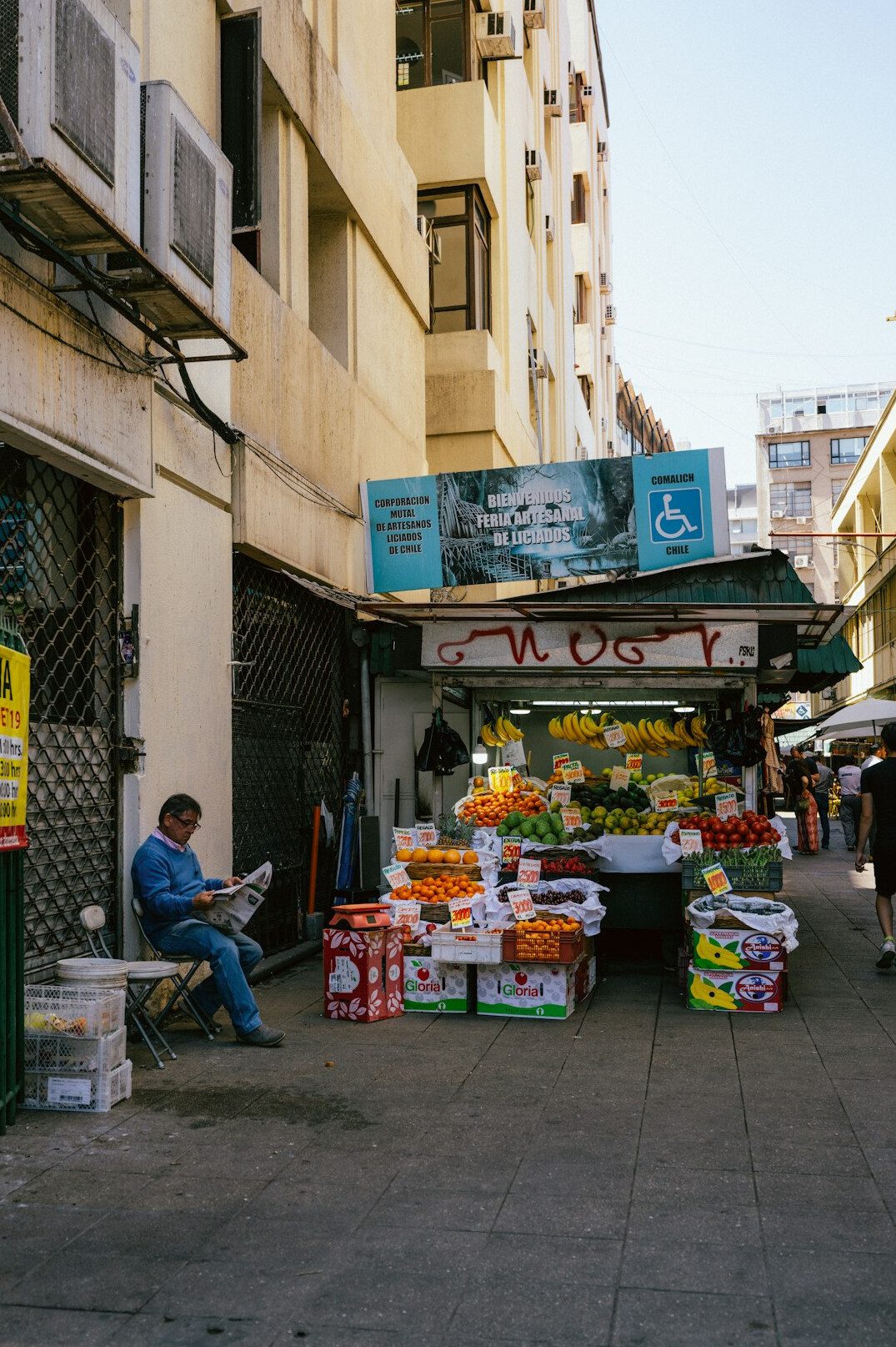 street vendor selling produce