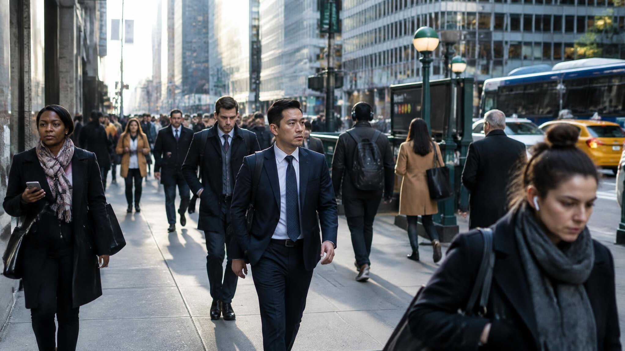 street photography of daily commute