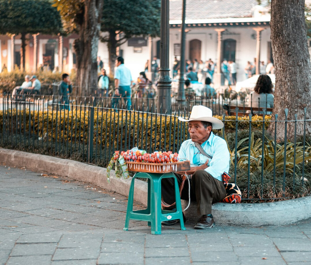 street vendor selling food