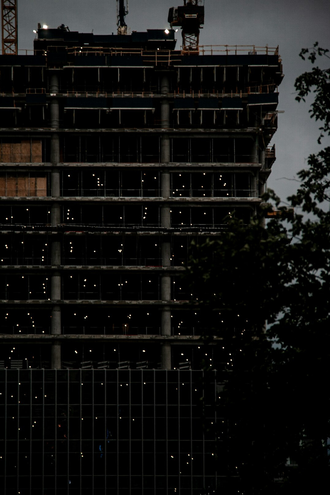 construction site in city